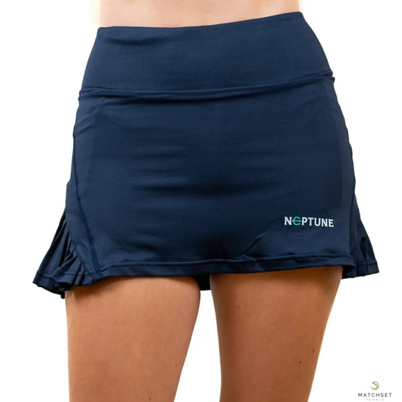 Neptune tennis golf skirt skort classic built-in compression shorts pleats - Picture 1 of 6